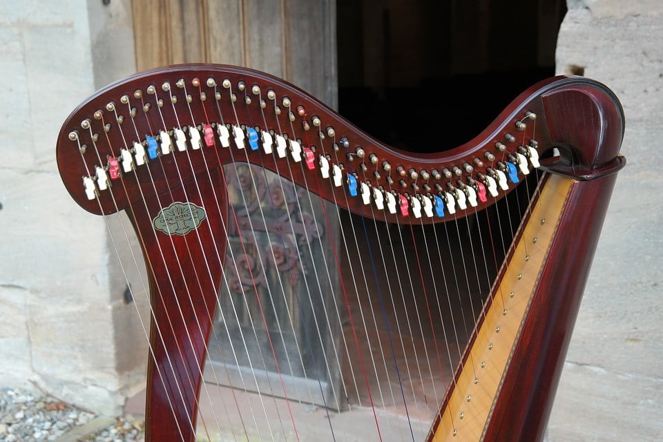 Harfe-Zupfinstrument