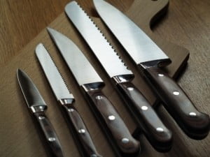 Messerset verschiedene Messer