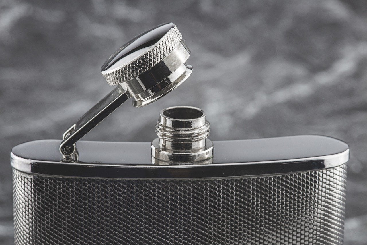 Edelstahl Flachmann Flasche