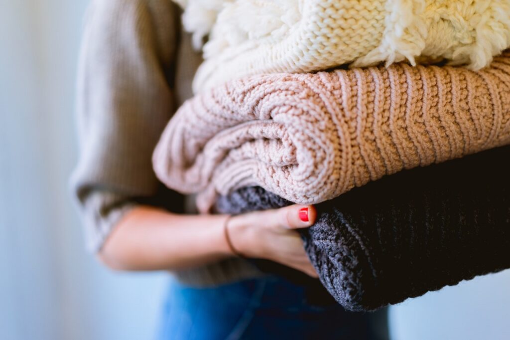 Strickdecke Test
